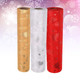 29cm x 25m Organza Rolls (Pack of 3) - Christmas Tree Design - Gold, Silver, Red